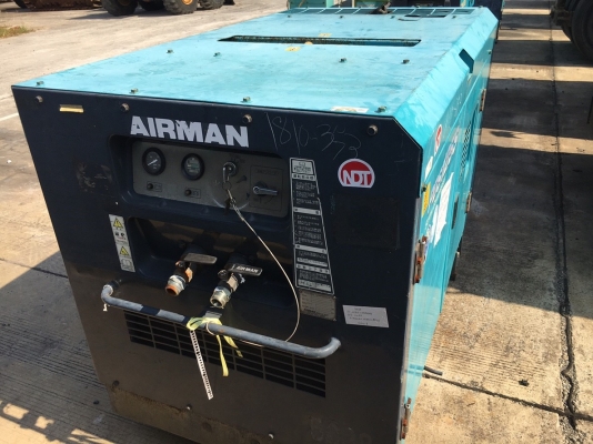 Airman PDS125S-5B1 : เครื่องปั๊มลม มือสองญี่ปุ่น 125CFM โทร. 080-6565422 (หนิง)