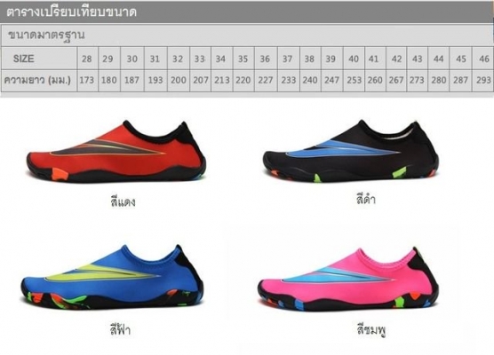 รองเท้าลุยน้ำ รองเท้าลุยน้ำ