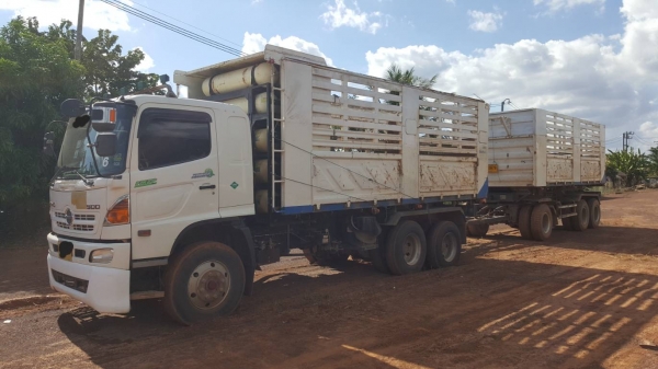 ขาย รถพ่วงดั้มสามมิตรแม่-ลูก HINO FM2P 360 ปี 57 ติดแก๊ส NGV จากโรงงาน เครื่องเดิม เกียร์เดิม เล่มทะเบียนครบ