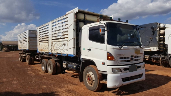 ขาย รถพ่วงดั้มสามมิตรแม่-ลูก HINO FM2P 360 ปี 57 ติดแก๊ส NGV จากโรงงาน เครื่องเดิม เกียร์เดิม เล่มทะเบียนครบ