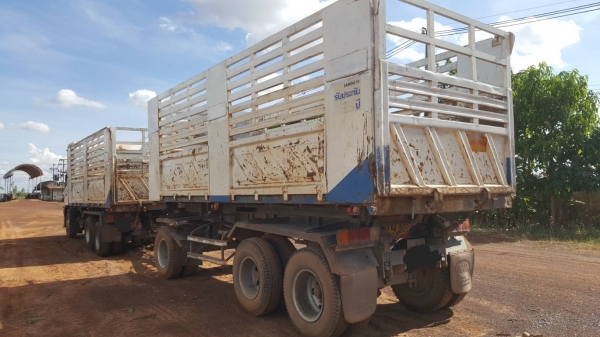 ขาย รถพ่วงดั้มสามมิตรแม่-ลูก HINO FM2P 360 ปี 57 ติดแก๊ส NGV จากโรงงาน เครื่องเดิม เกียร์เดิม เล่มทะเบียนครบ