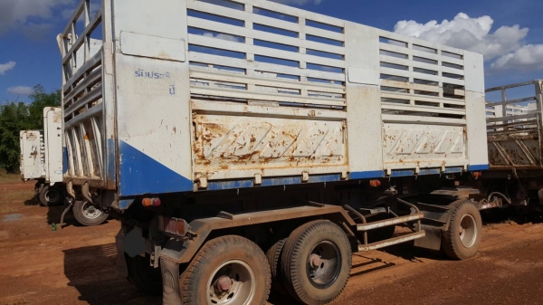 ขาย รถพ่วงดั้มสามมิตรแม่-ลูก HINO FM2P 360 ปี 57 ติดแก๊ส NGV จากโรงงาน เครื่องเดิม เกียร์เดิม เล่มทะเบียนครบ