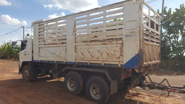 ขาย รถพ่วงดั้มสามมิตรแม่-ลูก HINO FM2P 360 ปี 57 ติดแก๊ส NGV จากโรงงาน เครื่องเดิม เกียร์เดิม เล่มทะเบียนครบ