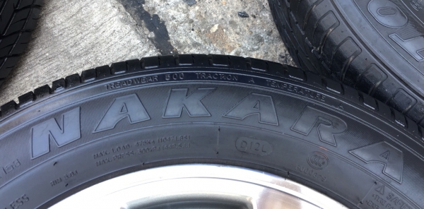 ล้อแม็ก Toyota Vios ขอบ 14 พร้อมยาง 175-65-14 ปลายปี 16 ดอกยางหนาปึกทุกเส้น