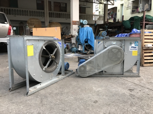 ขายพัดลมโบลเวอร์ดูดฝุ่น-ดูดอากาศ Nicotra 2HP. 380V สภาพสวยมาก หมุนนิ่ม พร้อมใช้งาน (ไม่มีสายพาน) มี 2ชุด ราคาชุดละ 8,300 บาท