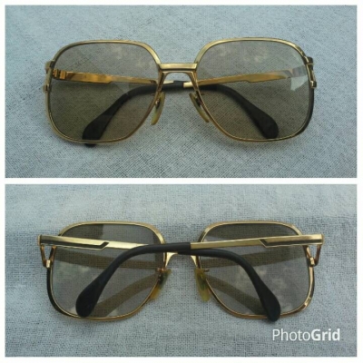 แว่นตาเยอรมันตะวันตก ยุค &#039;60s &#039;กรอบทอง KGP สีน้ำผึ้ง&#039; อะร้าอร่าม ! หายาก ! โคตรเลนส์ก