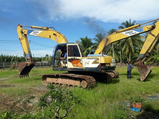 มี VDO ให้ชม.ขายเหมา 2 คันรถแบคโฮ KOBELCO SK200-/// ราคา 850000