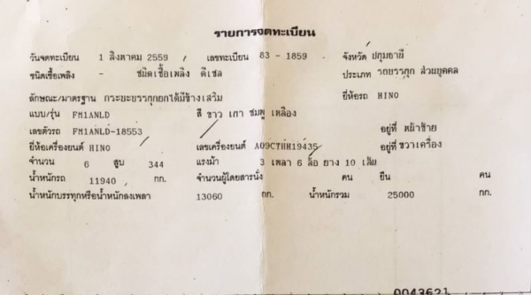 ขาย HINO 344 พ่วงแม่ลูก กระบะเนียม รถปี 59 ใส่ของได้ 30 ตัน