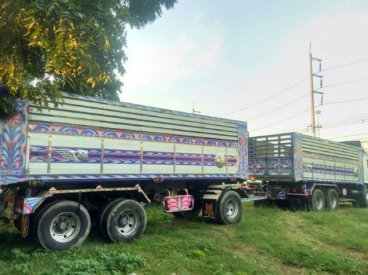 ขาย HINO 344 พ่วงแม่ลูก กระบะเนียม รถปี 59 ใส่ของได้ 30 ตัน