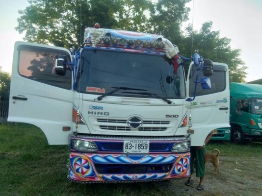 ขาย HINO 344 พ่วงแม่ลูก กระบะเนียม รถปี 59 ใส่ของได้ 30 ตัน