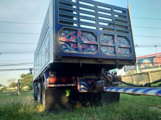 ขาย HINO 344 พ่วงแม่ลูก กระบะเนียม รถปี 59 ใส่ของได้ 30 ตัน