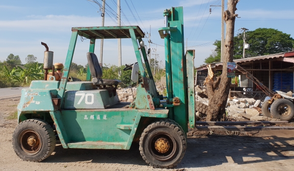 ขายด่วน275,000บาทรถยกดีเซลKOMATSU FD60-3 ยกได้6ตันยกสูง3เมตรเกียออโต้ยางตันหน้าคู้รถนอกเพิ่งนำเข้ามายังไม่เคยใช้งานในเมืองไทยเลย