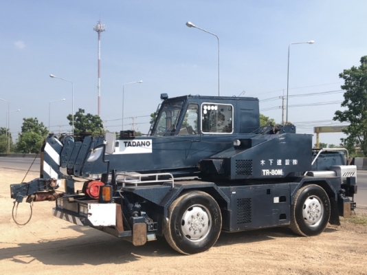 ขายรถเครน TADANO TR80M-1 (ขนาด 8 ตัน) ปี 1992 นำเข้าเองจากญี่ปุ่น สภาพสวยพร้อมใช้ มีVDOการทำงานครับ