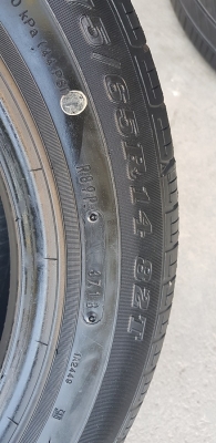 ยางป้ายแดง 175/65/14 ปี 3718 DUNLOP 4 เส้น