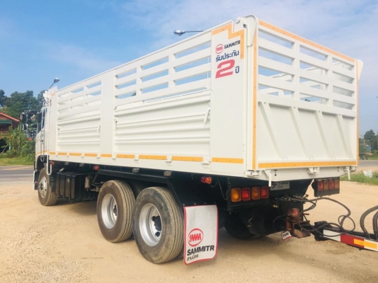 Hino 344 แรง ปี 57 แม่ลูกดัมพ์สามมิตร ลูกสามเพลา ไมล์ 194,xxx ยางเต็มทุกเส้น พร้อมใช้งาน