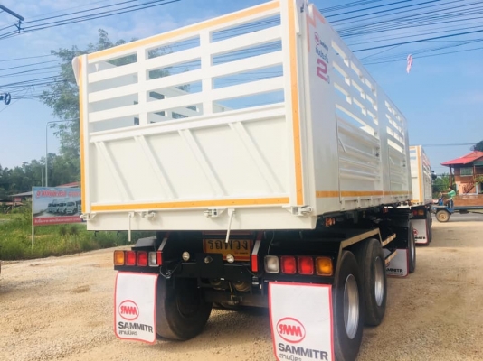 Hino 344 แรง ปี 57 แม่ลูกดัมพ์สามมิตร ลูกสามเพลา ไมล์ 194,xxx ยางเต็มทุกเส้น พร้อมใช้งาน