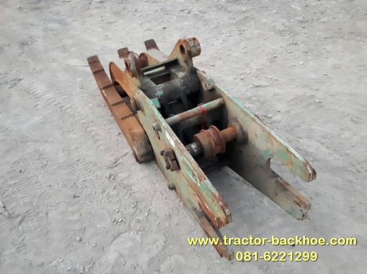 ขาย หัวคีบไม้ คีบเหล็ก เก่าญี่ปุ่น ใส่รถขุด แบ็คโฮ PC100 / PC120 สภาพสวย สลัก 60 มิล ห่างหู 25 CM