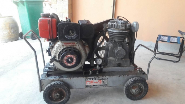 ปั้มลมสนามเครื่องดีเซล พร้อมใช้ มาจากญี่ปุ่น