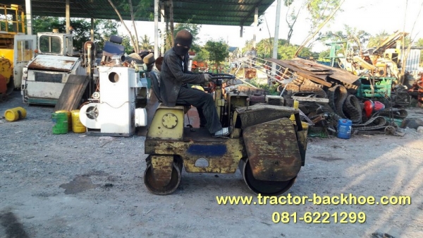 ขาย รถบดดิน นั่งขับ TAIKYOKU เครื่อง YANMAR ดีเซล สูบเดียว บังคับพวงมาลัย เก่าญี่ปุ่นแท้ พร้อมใช้งาน