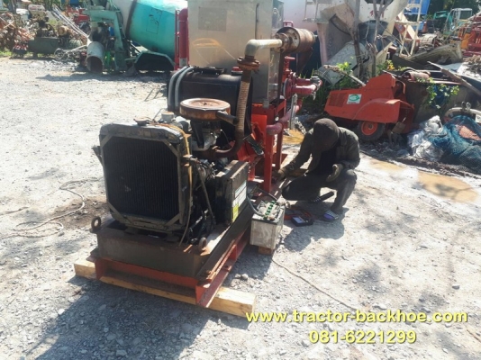 ขาย เครื่องปั๊มน้ำ สูบน้ำ แรงดันสูง  เครื่องยนต์ดีเซล 3 สูบ สตาร์ทเครื่องยนต์ได้ สตาร์ทมอเตอรืได้ 15 KW ไฟ 380V พร้อมใช้งาน