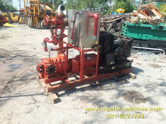 ขาย เครื่องปั๊มน้ำ สูบน้ำ แรงดันสูง  เครื่องยนต์ดีเซล 3 สูบ สตาร์ทเครื่องยนต์ได้ สตาร์ทมอเตอรืได้ 15 KW ไฟ 380V พร้อมใช้งาน