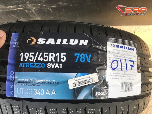 SAILUN ATREZZO SVA1 195/45R15 เส้นละ 1,500 บาท SAILUN ATREZZO SVA1 195/45R15 เส้นละ 1,500 บาท