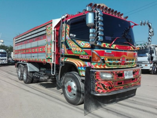Hino 344 แรง ปี 56 แม่เดี่ยวกระบะดัมพ์มิเนียม ไมล์สี่แสน น้ำหนักรถ 11,500 มีระบบลากพ่วง ทะเบียนพร้อม