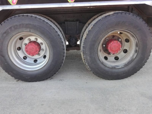 Hino 344 แรง ปี 56 แม่เดี่ยวกระบะดัมพ์มิเนียม ไมล์สี่แสน น้ำหนักรถ 11,500 มีระบบลากพ่วง ทะเบียนพร้อม