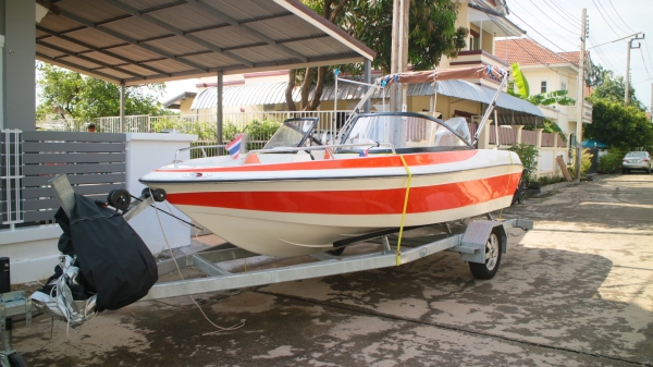 ขาย เรือ 17 ฟุต เคื่อง suzuki 115hp เทเลอร์กาวาไนซ์