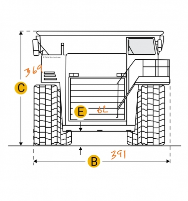 รถดั๊มพ์ยักษ์ CAT 769D เครื่อง 510 แรงม้า น้ำหนักบรรทุก 79000 lb องศาดั๊มพ์ 60&deg; ขนาดยาง 18-R33 ขนาดแทงค์น้ำมัน 140 gal ราคา 1.2 ล้าน มีคลิปการทำงาน