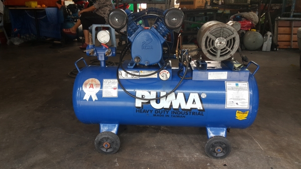 ขายปั๊มลม PUMAรุ่น PP-2  (AIR COMPRESSOR) ถังใหญ่64ลิตร พร้อมใช้งานตัวถังเหล็กคุณภาพดี ขาย6,500บาท
