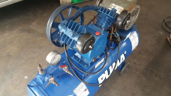 ขายปั๊มลม PUMAรุ่น PP-2  (AIR COMPRESSOR) ถังใหญ่64ลิตร พร้อมใช้งานตัวถังเหล็กคุณภาพดี ขาย6,500บาท