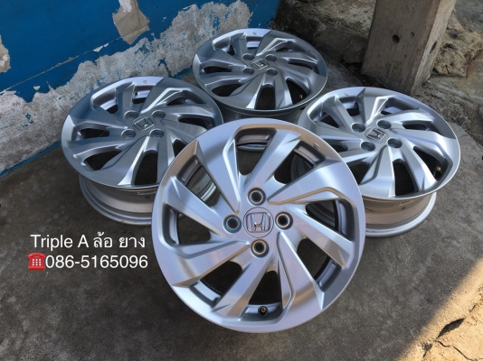 ล้อแม็กป้ายแดง Honda Mobilio 4รู100 ขอบ 15 ใส่ City Jazz Brio Amaze Freed ได้ แม็กสวยกริ๊บ
