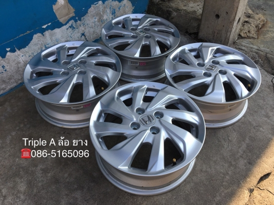 ล้อแม็กป้ายแดง Honda Mobilio 4รู100 ขอบ 15 ใส่ City Jazz Brio Amaze Freed ได้ แม็กสวยกริ๊บ