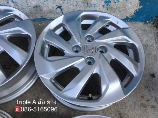ล้อแม็กป้ายแดง Honda Mobilio 4รู100 ขอบ 15 ใส่ City Jazz Brio Amaze Freed ได้ แม็กสวยกริ๊บ
