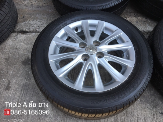 ล้อแม็ก Toyota Vios รุ่น12ก้าน ขอบ 15 พร้อมยาง 185-60-15 Bridgestone ปี 14