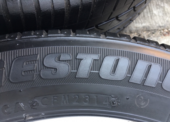 ล้อแม็ก Toyota Vios รุ่น12ก้าน ขอบ 15 พร้อมยาง 185-60-15 Bridgestone ปี 14