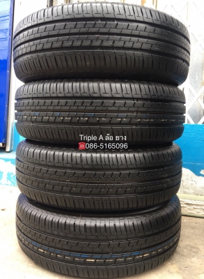 ยางป้ายแดง Bridgestone 185-55-16 ปี 18 ดอกเต็มๆ ตุ่มเด้ง เส้นสีชัด