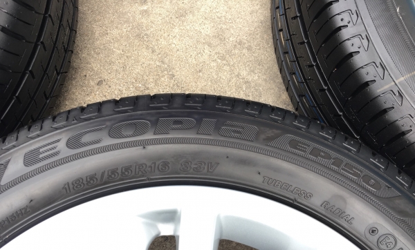 ล้อแม็กป้ายแดง Suzuki Swift 2018 ขอบ16 รุ่นใหม่ล่าสุด พร้อมยางป้ายแดง Bridgestone 185-55-16 ปี 18 แม็กสวยกริ๊บ ตุ่มยางเด้ง เส้นสีชัด