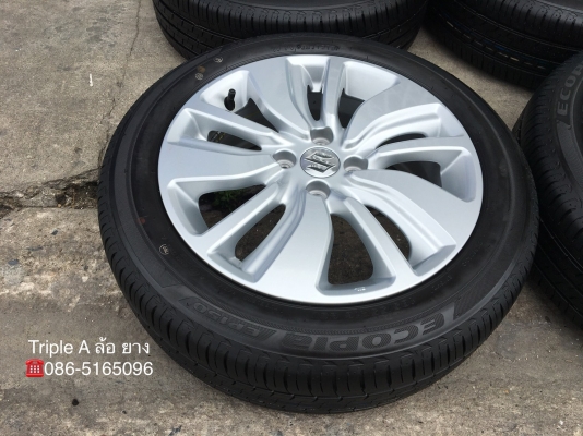 ล้อแม็กป้ายแดง Suzuki Swift 2018 ขอบ16 รุ่นใหม่ล่าสุด พร้อมยางป้ายแดง Bridgestone 185-55-16 ปี 18 แม็กสวยกริ๊บ ตุ่มยางเด้ง เส้นสีชัด