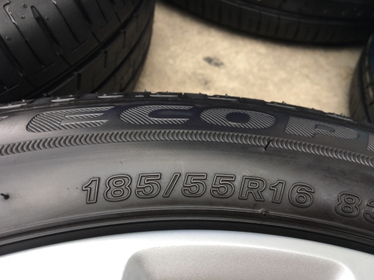 ล้อแม็กป้ายแดง Suzuki Swift 2018 ขอบ16 รุ่นใหม่ล่าสุด พร้อมยางป้ายแดง Bridgestone 185-55-16 ปี 18 แม็กสวยกริ๊บ ตุ่มยางเด้ง เส้นสีชัด