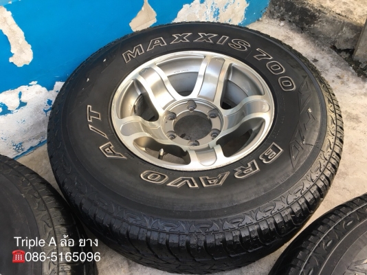 ล้อแม็ก 6รู139 JRD JAPAN ขอบ 15 พร้อมยาง Maxxis 31-10.50-15 ปลายปี 14