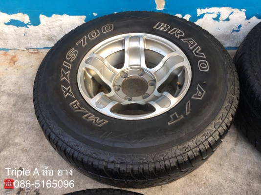 ล้อแม็ก 6รู139 JRD JAPAN ขอบ 15 พร้อมยาง Maxxis 31-10.50-15 ปลายปี 14