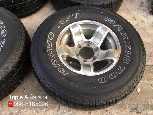 ล้อแม็ก 6รู139 JRD JAPAN ขอบ 15 พร้อมยาง Maxxis 31-10.50-15 ปลายปี 14