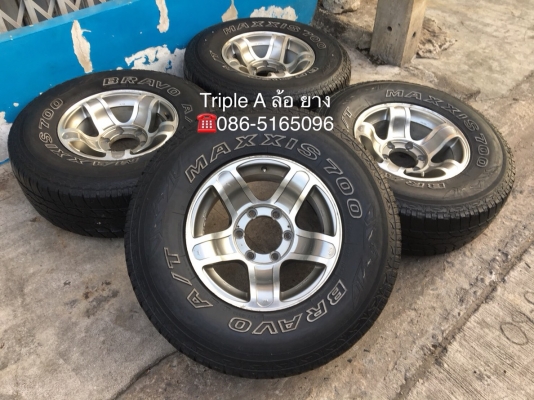 ล้อแม็ก 6รู139 JRD JAPAN ขอบ 15 พร้อมยาง Maxxis 31-10.50-15 ปลายปี 14