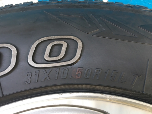 ล้อแม็ก 6รู139 JRD JAPAN ขอบ 15 พร้อมยาง Maxxis 31-10.50-15 ปลายปี 14