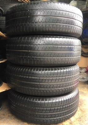 ล้อแม็ก 5รู114 Honda CR-V ขอบ 17 พร้อมยาง Bridgestone 225-65-17 ปลายปี 15 สภาพดี