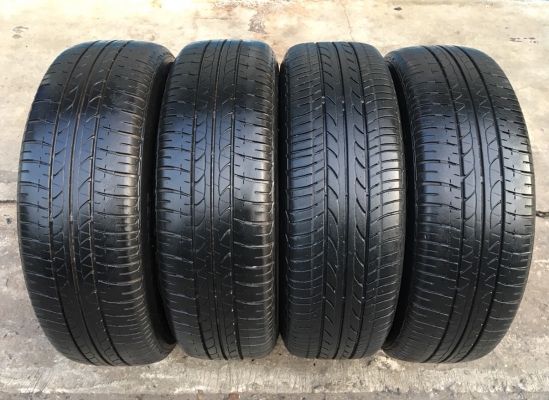 ล้อแม็ก 4รู114 Honda Accord ตาเพชร ขอบ 15 พร้อมยาง 185-65-15 Bridgestone ปี 13