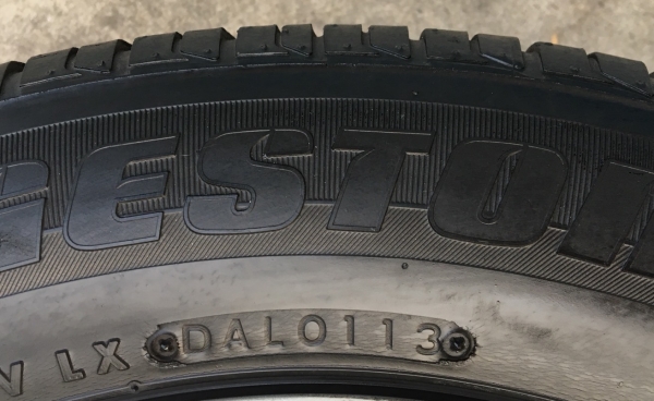 ล้อแม็ก 4รู114 Honda Accord ตาเพชร ขอบ 15 พร้อมยาง 185-65-15 Bridgestone ปี 13