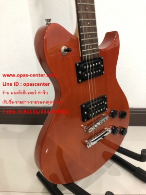 กีต้าร์ไฟฟ้า Washburn ทรง Lespual สีน้ำตาล มือสอง สภาพใหม่ มีกระเป๋าหนา กีต้าร์ไฟฟ้า Washburn ทรง Lespual สีน้ำตาล มือสอง สภาพใหม่ มีกระเป๋าหนา